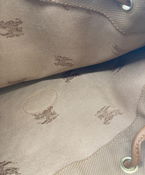 Burberry's（バーバリーズ）Burberry's (バーバリーズ) ノバチェック 巾着型ショルダーバッグ ベージュの古着・服飾アイテム