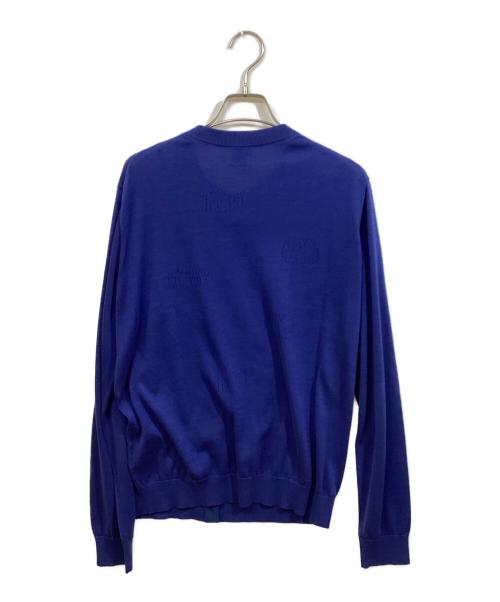 PS Paul Smith（ＰＳポールスミス）PS Paul Smith (ＰＳポールスミス) ニットカーディガン ネイビー サイズ:	SIZE XLの古着・服飾アイテム