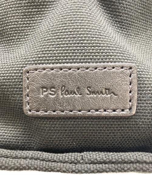 PS Paul Smith（ＰＳポールスミス）PS Paul Smith (ＰＳポールスミス) マルチストライプハンドバッグ ブラックの古着・服飾アイテム