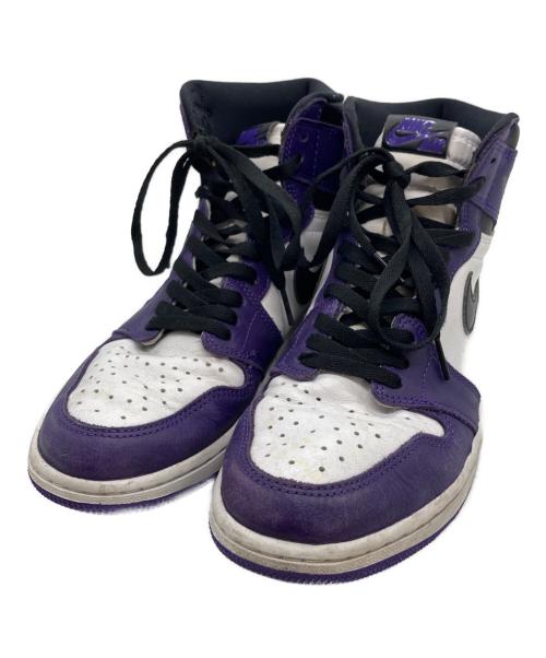 NIKE（ナイキ）NIKE (ナイキ) AIR JORDAN RETRO 1 HIGH OG パープル サイズ:27.5の古着・服飾アイテム
