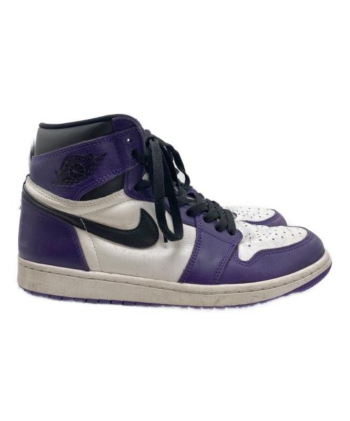 NIKE（ナイキ）NIKE (ナイキ) AIR JORDAN RETRO 1 HIGH OG パープル サイズ:27.5の古着・服飾アイテム