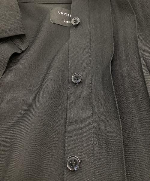 UNITED TOKYO（ユナイテッドトーキョー）UNITED TOKYO (ユナイテッドトーキョー) アシンメトリープリーツワンピース ブラック サイズ:SIZE 0の古着・服飾アイテム