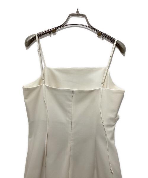 FRAY ID（フレイ アイディー）FRAY ID (フレイ アイディー) ドレープストレートキャミワンピース アイボリー サイズ:SIZE 0の古着・服飾アイテム
