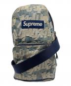 SUPREMEシュプリーム）の古着「Fat Tip Jacquard Denim Sling Bag」｜ネイビー