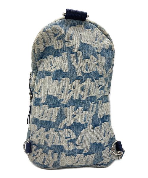 SUPREME（シュプリーム）SUPREME (シュプリーム) Fat Tip Jacquard Denim Sling Bag ネイビーの古着・服飾アイテム