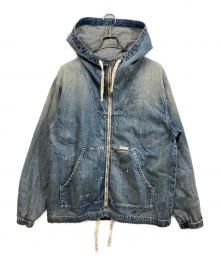 Liberaiders（リベレイダース）の古着「DENIM ZIP HOODIE」｜ブルー