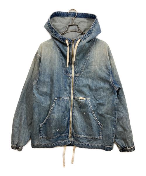 Liberaiders（リベレイダース）Liberaiders (リベレイダース) DENIM ZIP HOODIE ブルー サイズ:	SIZE Lの古着・服飾アイテム
