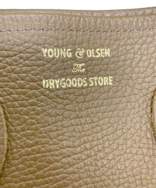 YOUNG & OLSEN The DRYGOODS STORE（ヤングアンドオルセン ザ ドライグッズストア）YOUNG & OLSEN The DRYGOODS STORE (ヤングアンドオルセン ザ ドライグッズストア) レザートートバッグ ブラウンの古着・服飾アイテム