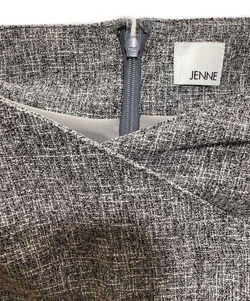 JENNE（ジェンヌ）JENNE (ジェンヌ) シックストレートワンピースノースリーブワンピース グレー サイズ:Sの古着・服飾アイテム