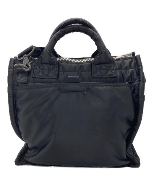 PORTER（ポーター）PORTER (ポーター) SQUARE TOTE BAG/スクエアトートバッグ ブラックの古着・服飾アイテム