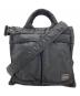 PORTER（ポーター）の古着「SQUARE TOTE BAG/スクエアトートバッグ」｜ブラック