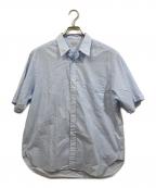 STEVEN ALANスティーブンアラン）の古着「SOKTAS A/DRESS REGULAR COLLAR SHORT SLEEVE SHIRT-LOOSE/シャツ」｜スカイブルー
