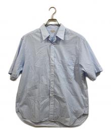 STEVEN ALAN（スティーブンアラン）の古着「SOKTAS A/DRESS REGULAR COLLAR SHORT SLEEVE SHIRT-LOOSE/シャツ」｜スカイブルー
