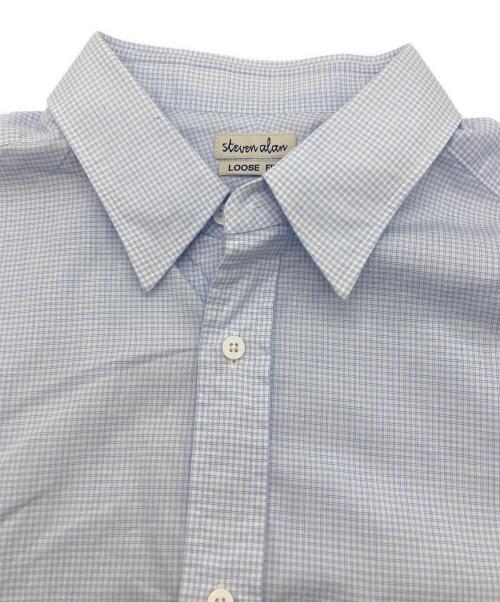 STEVEN ALAN（スティーブンアラン）STEVEN ALAN (スティーブンアラン) SOKTAS A/DRESS REGULAR COLLAR SHORT SLEEVE SHIRT-LOOSE/シャツ スカイブルー サイズ:Sの古着・服飾アイテム