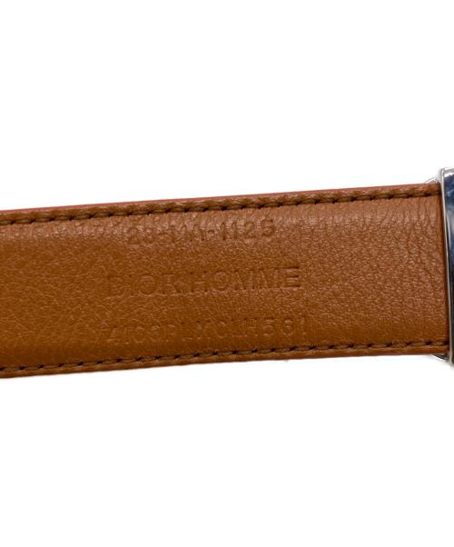 DIOR HOMME（ディオール オム）DIOR HOMME (ディオール オム) シルバーバックル リバーシブル レザー ベルト ネイビーの古着・服飾アイテム