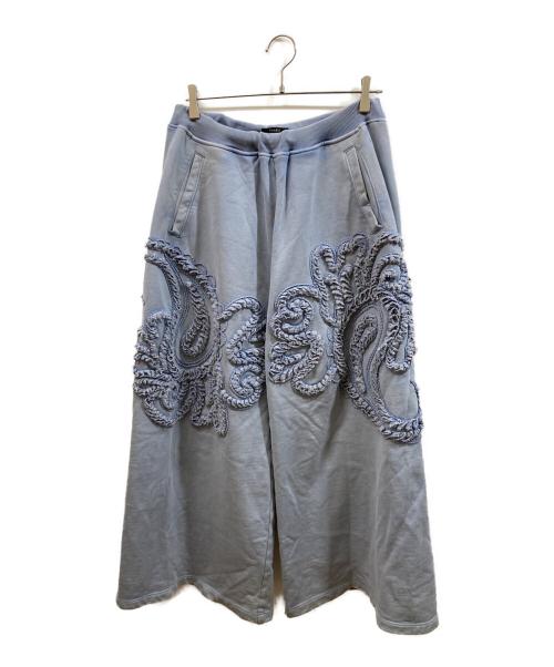 TAAKK（ターク）TAAKK (ターク) SCULPTURAL EMBROIDERY WIDE PANTS ネイビー サイズ:SIZE 2の古着・服飾アイテム
