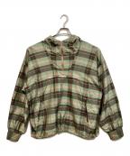 NICENESSナイスネス）の古着「Silk Check Anorak」｜グリーン