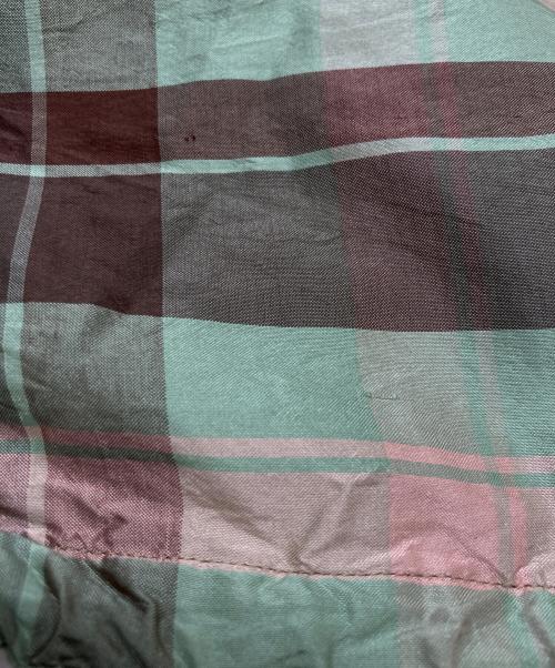 NICENESS（ナイスネス）NICENESS (ナイスネス) Silk Check Anorak グリーン サイズ:Mの古着・服飾アイテム