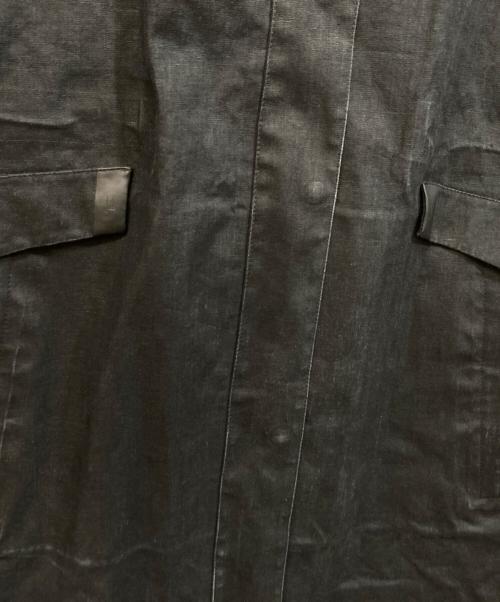 HERNO Laminar（ヘルノ ラミナー）HERNO Laminar (ヘルノ ラミナー) リネンナイロンコート ネイビー サイズ:42の古着・服飾アイテム