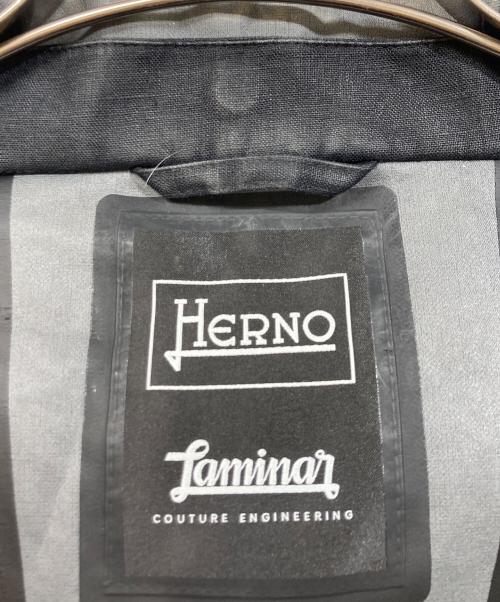 HERNO Laminar（ヘルノ ラミナー）HERNO Laminar (ヘルノ ラミナー) リネンナイロンコート ネイビー サイズ:42の古着・服飾アイテム