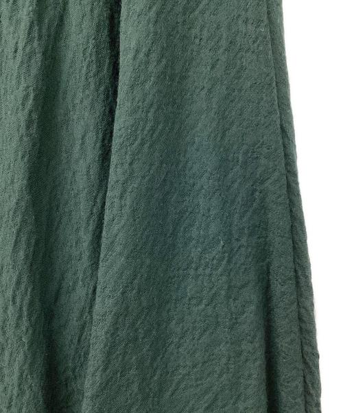 JIL SANDER（ジルサンダー）JIL SANDER (ジルサンダー) ウールナイロンロングスカート グリーン サイズ:32の古着・服飾アイテム