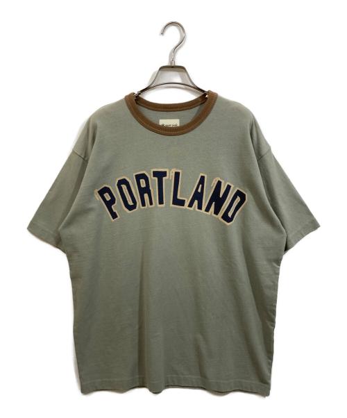 Snow peak（スノーピーク）snow peak (スノーピーク) JOURNAL STANDARD (ジャーナルスタンダード) 別注プリントTシャツ グレー サイズ:SIZE Mの古着・服飾アイテム