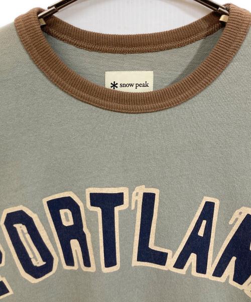 Snow peak（スノーピーク）snow peak (スノーピーク) JOURNAL STANDARD (ジャーナルスタンダード) 別注プリントTシャツ グレー サイズ:SIZE Mの古着・服飾アイテム