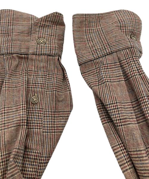 giannetto（ジャンネット）giannetto (ジャンネット) チェックシャツ ベージュ サイズ:	SIZE Mの古着・服飾アイテム