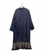 TOGAトーガ）の古着「Cupra stripe dress」｜ネイビー