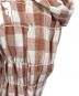中古・古着 CALNAMUR (カルナムール) GINGHAM SHIRRING GATHER ブラウン サイズ:	SIZE Free：5000円