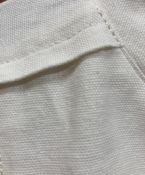 openyy（オープンワイワイ）openyy (オープンワイワイ) LINEN PANELED BOMBER アイボリー サイズ:Sの古着・服飾アイテム