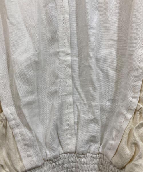 openyy（オープンワイワイ）openyy (オープンワイワイ) LINEN PANELED BOMBER アイボリー サイズ:Sの古着・服飾アイテム
