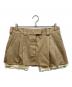 MIU MIU（ミュウミュウ）の古着「Mini Skirt with Belt Loops and Zip Pocket」｜ベージュ