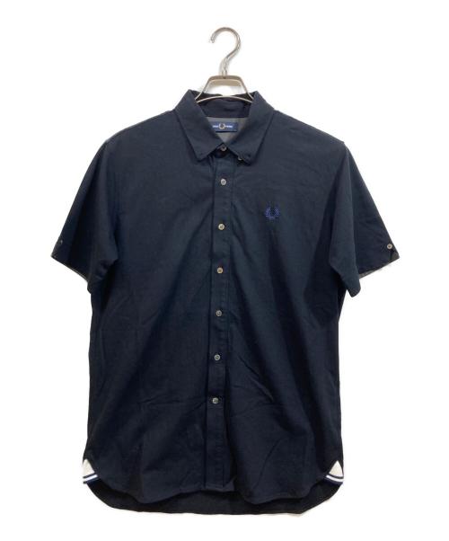 FRED PERRY（フレッドペリー）FRED PERRY (フレッドペリー) 半袖シャツ ネイビー サイズ:Lの古着・服飾アイテム