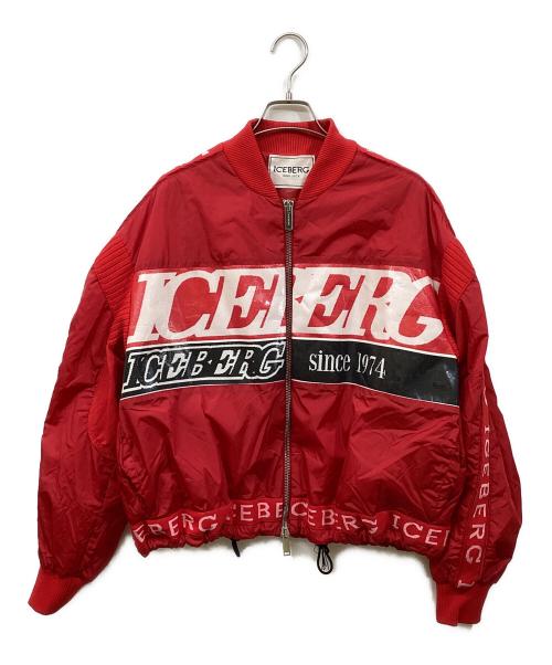 ICEBERG（アイスバーグ）ICEBERG (アイスバーグ) ボンバージャケット レッド サイズ:	SIZE 44の古着・服飾アイテム