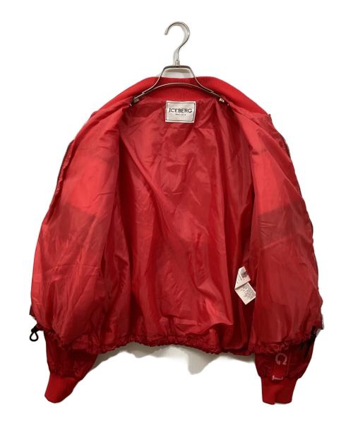 ICEBERG（アイスバーグ）ICEBERG (アイスバーグ) ボンバージャケット レッド サイズ:	SIZE 44の古着・服飾アイテム