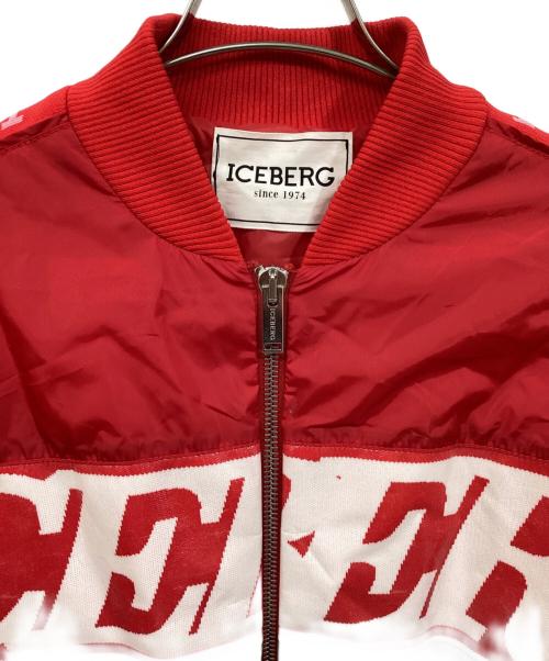 ICEBERG（アイスバーグ）ICEBERG (アイスバーグ) ボンバージャケット レッド サイズ:	SIZE 44の古着・服飾アイテム