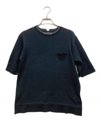 中古・古着通販】MUVEIL (ミュベール) ハートパッチプルオーバー