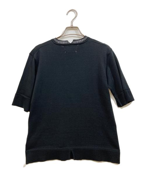 MUVEIL（ミュベール）MUVEIL (ミュベール) ハートパッチプルオーバー ミュベール Tシャツ ブラック サイズ:38の古着・服飾アイテム