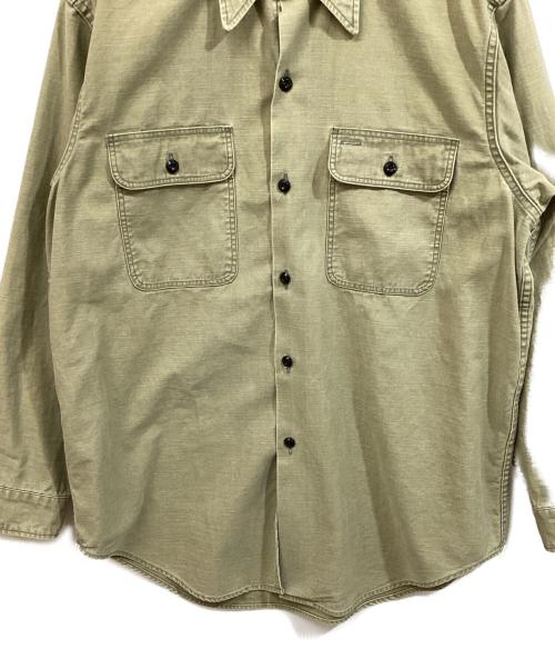 MADISON BLUE（マディソンブルー）MADISON BLUE (マディソンブルー) HAMPTON BACK SATIN SHIRT オリーブ サイズ:SIZE 01の古着・服飾アイテム