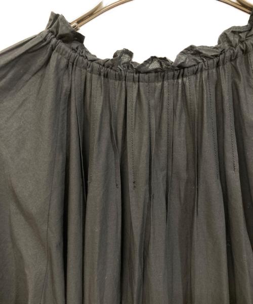 MUVEIL（ミュベール）MUVEIL (ミュベール) ストライプレースワンピース ブラック サイズ:	SIZE 38の古着・服飾アイテム