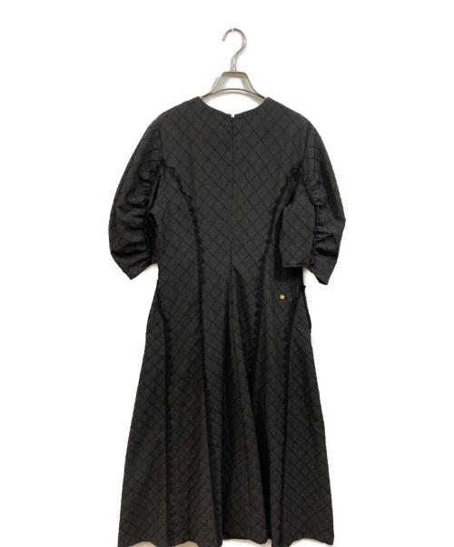 MUVEIL（ミュベール）MUVEIL (ミュベール) トライアングルレースワンピース ブラック サイズ:	SIZE 38の古着・服飾アイテム