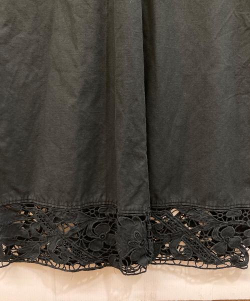 MUVEIL（ミュベール）MUVEIL (ミュベール) レースサロペット ブラック サイズ:	SIZE 38の古着・服飾アイテム