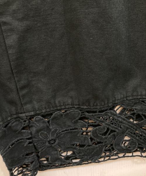 MUVEIL（ミュベール）MUVEIL (ミュベール) レースサロペット ブラック サイズ:	SIZE 38の古着・服飾アイテム