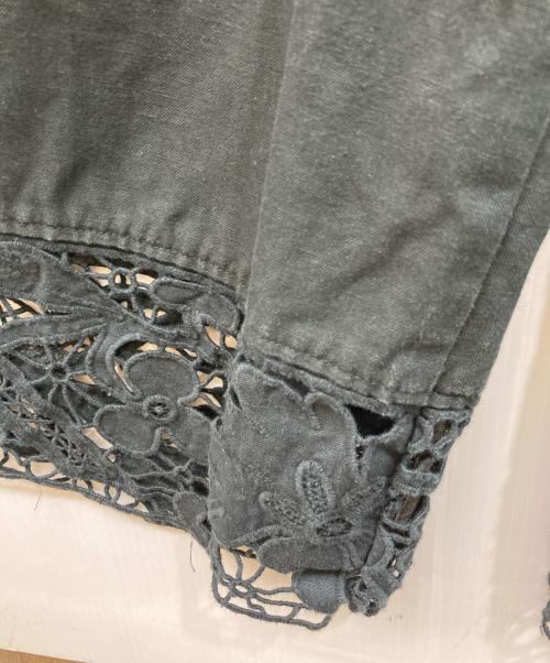 MUVEIL（ミュベール）MUVEIL (ミュベール) レースサロペット ブラック サイズ:	SIZE 38の古着・服飾アイテム