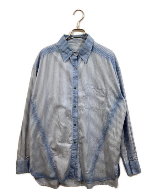 MAISON SPECIAL（メゾンスペシャル）MAISON SPECIAL (メゾンスペシャル) オーバーサイズストライプシャツ ネイビー サイズ:SIZE Freeの古着・服飾アイテム