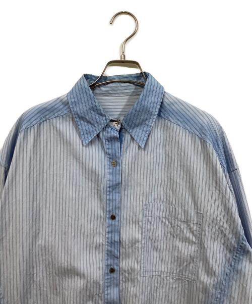 MAISON SPECIAL（メゾンスペシャル）MAISON SPECIAL (メゾンスペシャル) オーバーサイズストライプシャツ ネイビー サイズ:SIZE Freeの古着・服飾アイテム