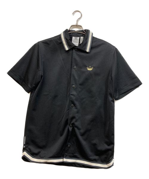 adidas Originals（アディダスオリジナル）adidas originals (アディダスオリジナル) 半袖シャツ ブラック サイズ:SIZE Mの古着・服飾アイテム