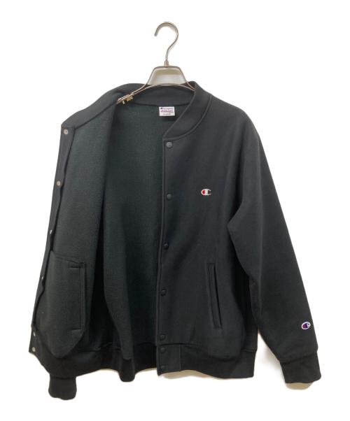Champion（チャンピオン）Champion (チャンピオン) スナップスウェットジャケット ブラック サイズ:SIZE XLの古着・服飾アイテム