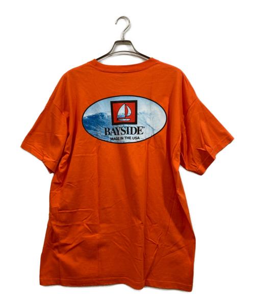 BAY SIDE（ベイ サイド）BAY SIDE (ベイ サイド) THE APARTMENT (ジ アパートメント) プリントTシャツ オレンジ サイズ:2XLの古着・服飾アイテム